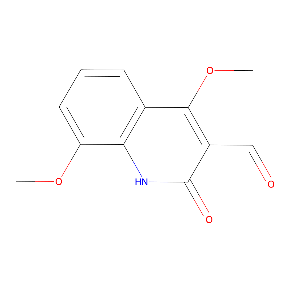 4,8-Dimethoxy-2-oxo-1,2-dihydroquinoline-3-carbaldehyde molecular structure, CAS 202824-47-3