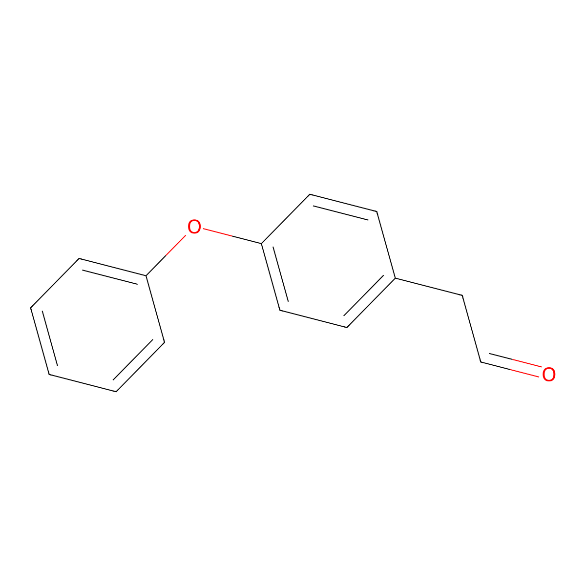 2-(4-Phenoxyphenyl)acetaldehyde molecular structure, CAS 202825-61-4
