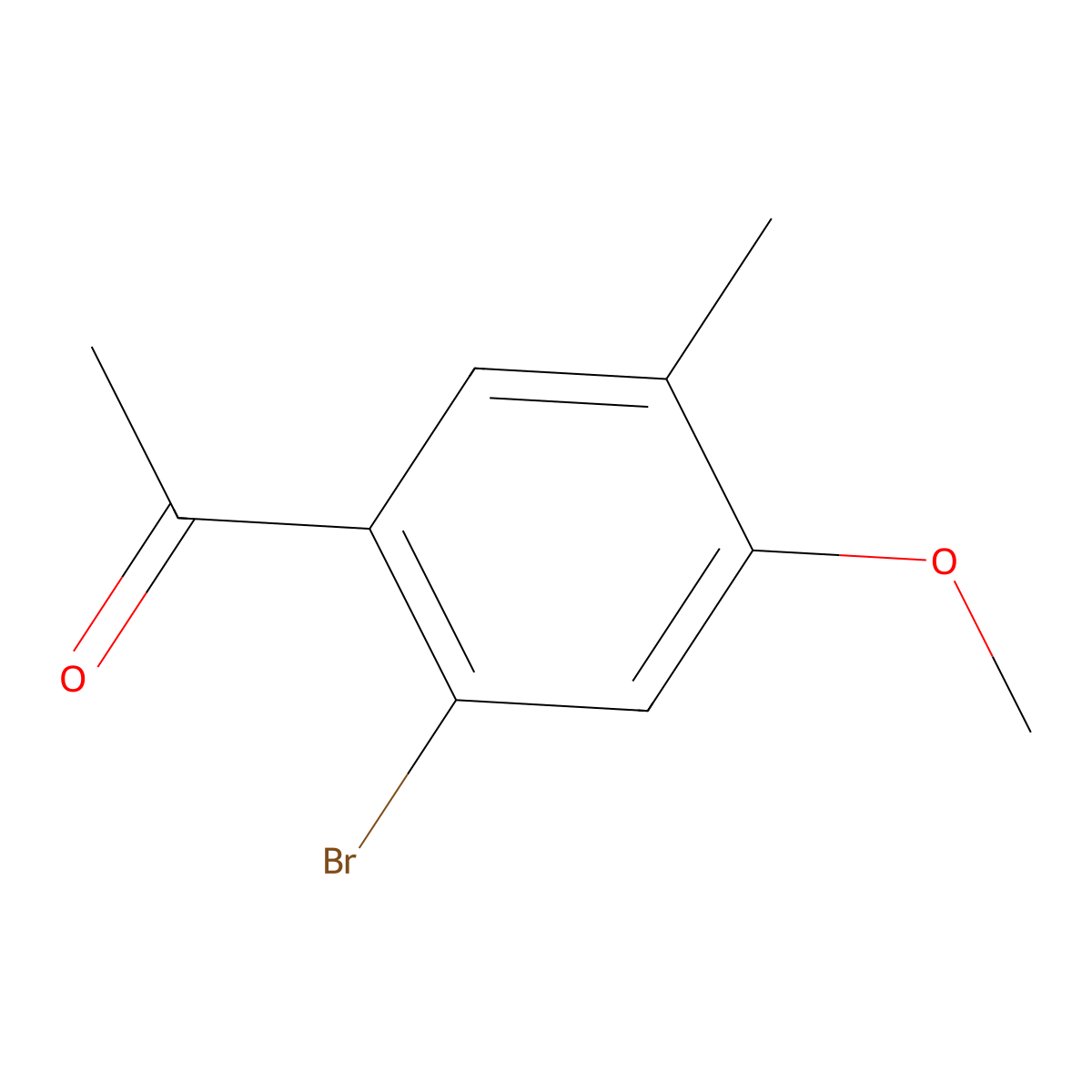 1-(2-Bromo-4-methoxy-5-methylphenyl)ethanone molecular structure, CAS 2028259-13-2