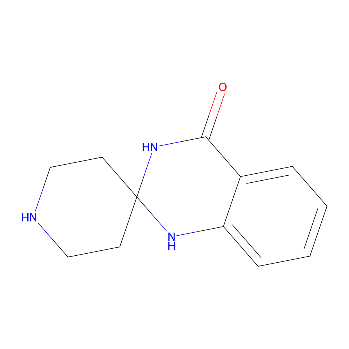 1'H-Spiro[piperidine-4,2'-quinazolin]-4'(3'H)-one molecular structure, CAS 202826-52-6