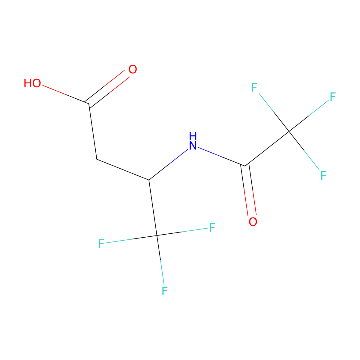 4,4,4-Trifluoro-3-(trifluoroacetamido)butanoic acid molecular structure, CAS 2028262-63-5