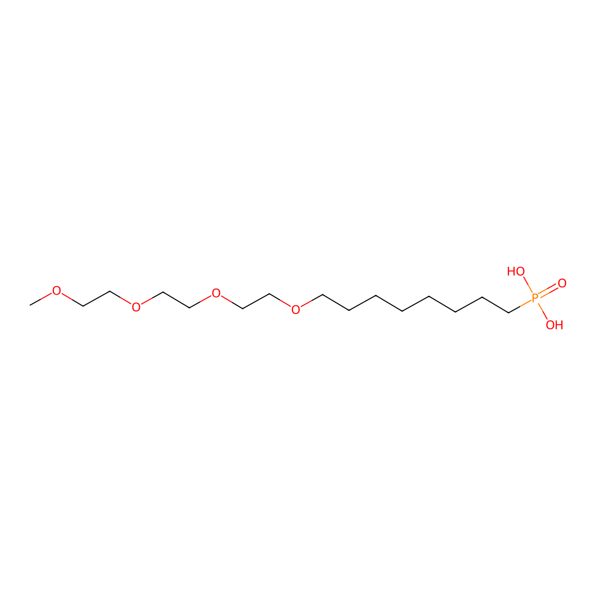m-PEG4-(CH2)8-phosphonic acid molecular structure, CAS 2028281-85-6