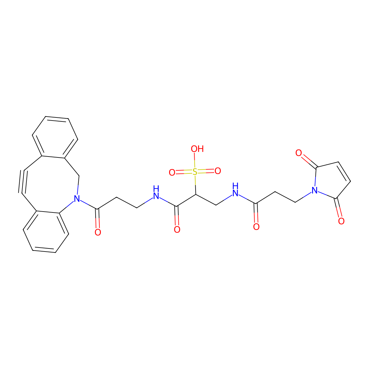 Sulfo DBCO-Maleimide molecular structure, CAS 2028281-86-7