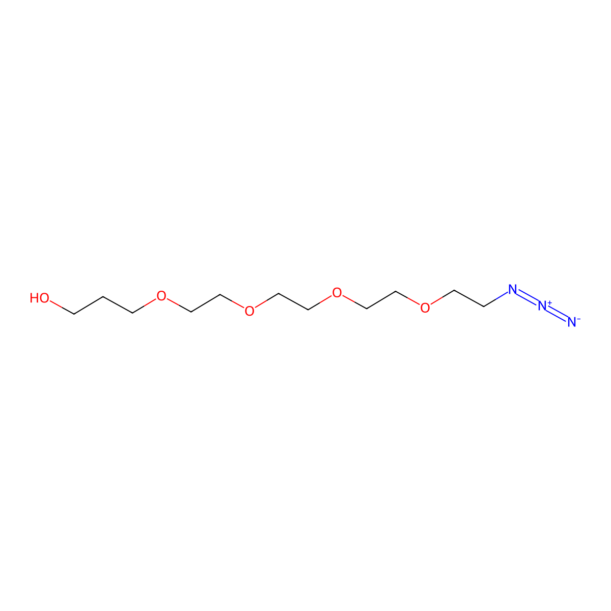 Azido-PEG4-(CH2)3OH molecular structure, CAS 2028281-87-8