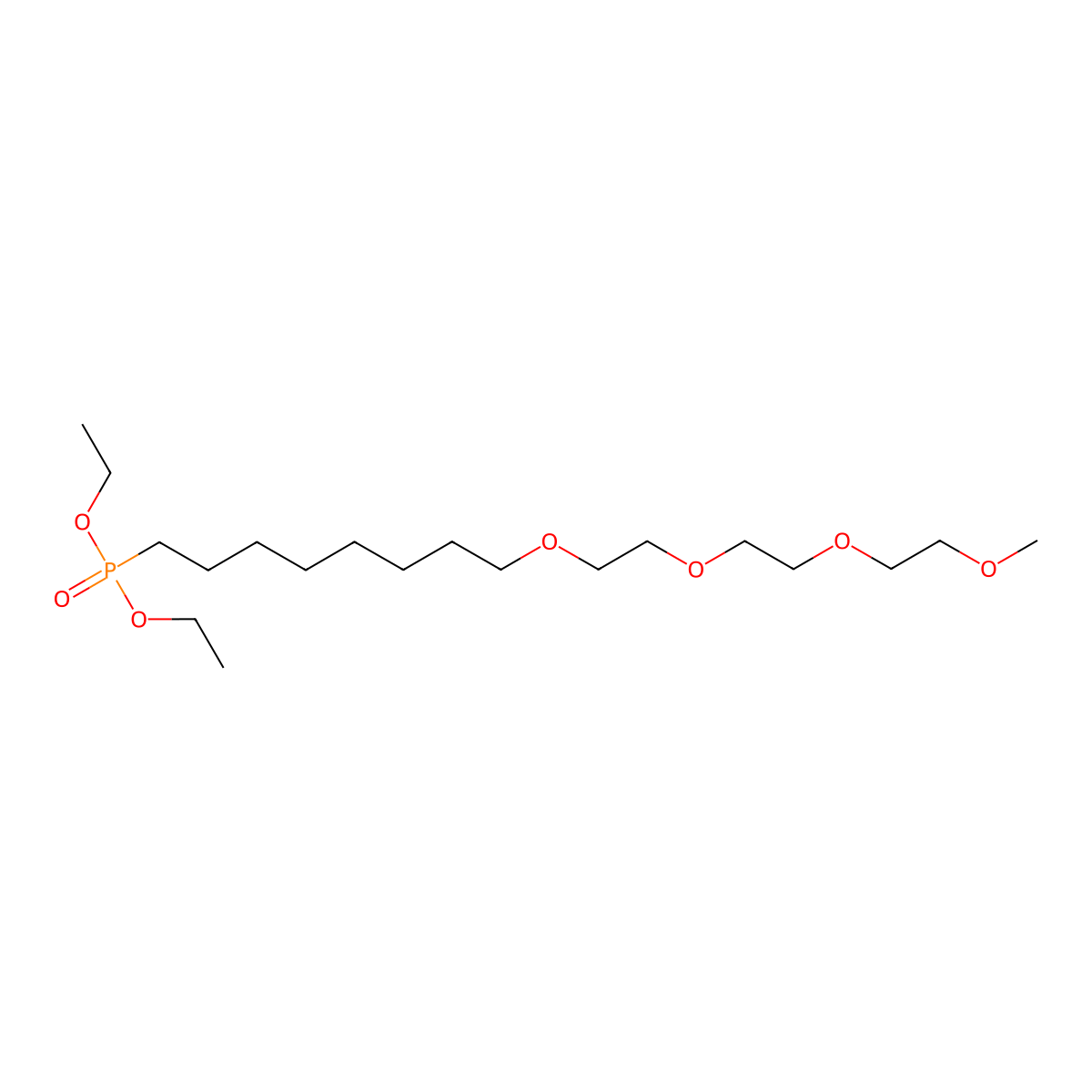 m-PEG4-(CH2)8-phosphonic acid ethyl ester molecular structure, CAS 2028281-89-0