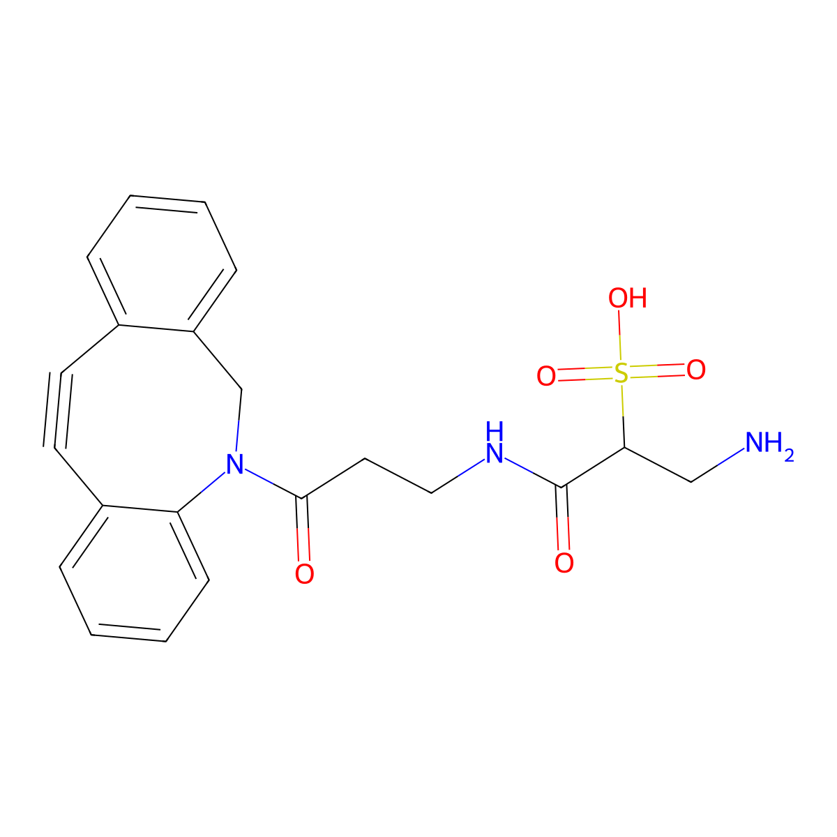 Sulfo DBCO-Amine molecular structure, CAS 2028284-70-8