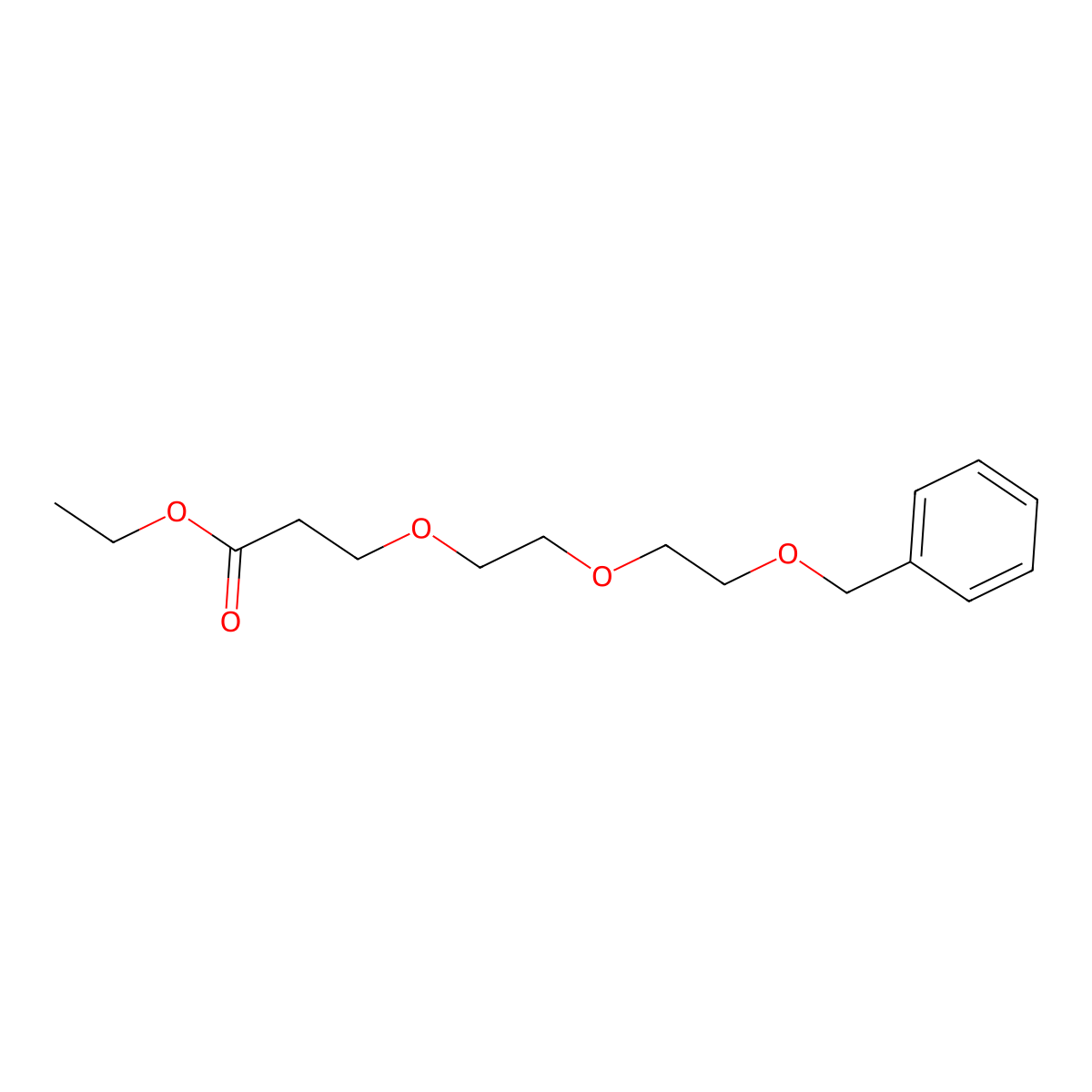 Benzyl-PEG3-ethyl ester molecular structure, CAS 2028284-72-0