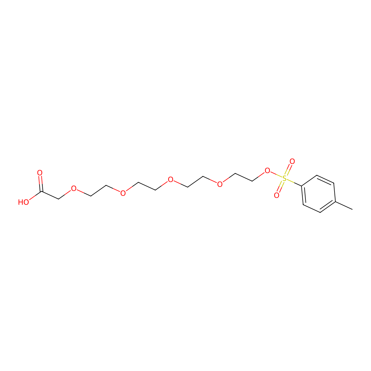 Tos-PEG5-CH2CO2H molecular structure, CAS 2028284-73-1