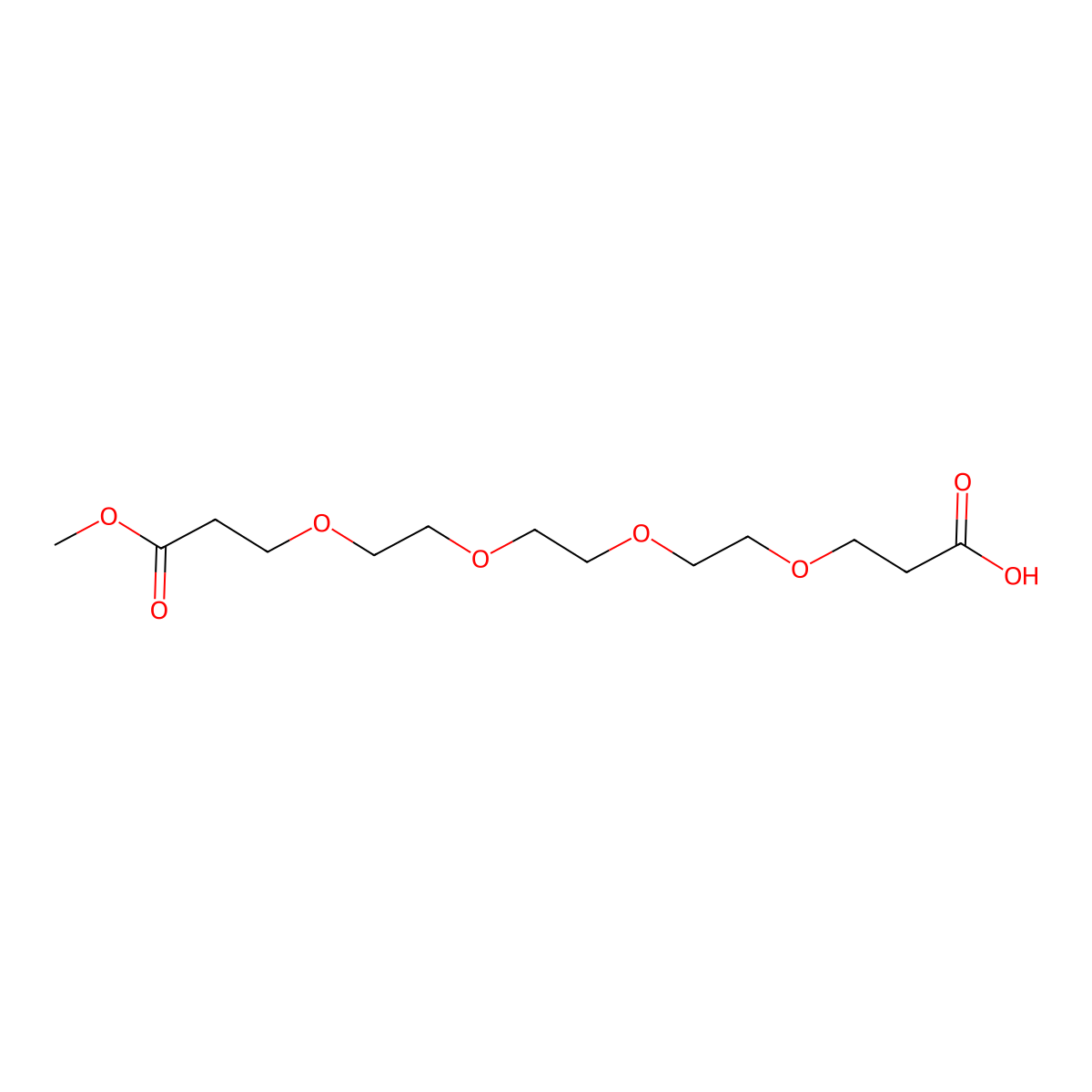 Acid-PEG4-mono-methyl ester molecular structure, CAS 2028284-75-3