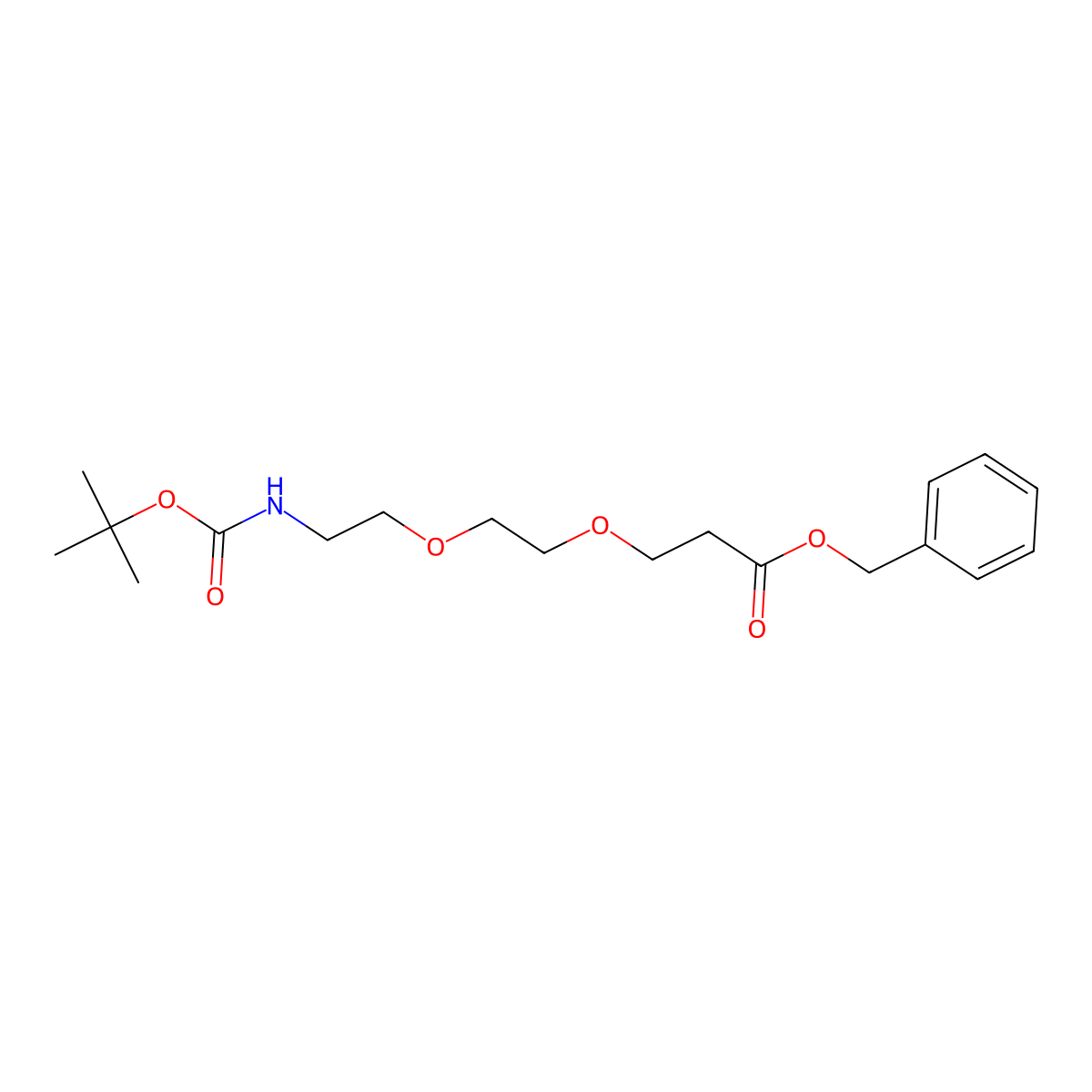 Boc-PEG2-benzyl ester molecular structure, CAS 2028284-76-4