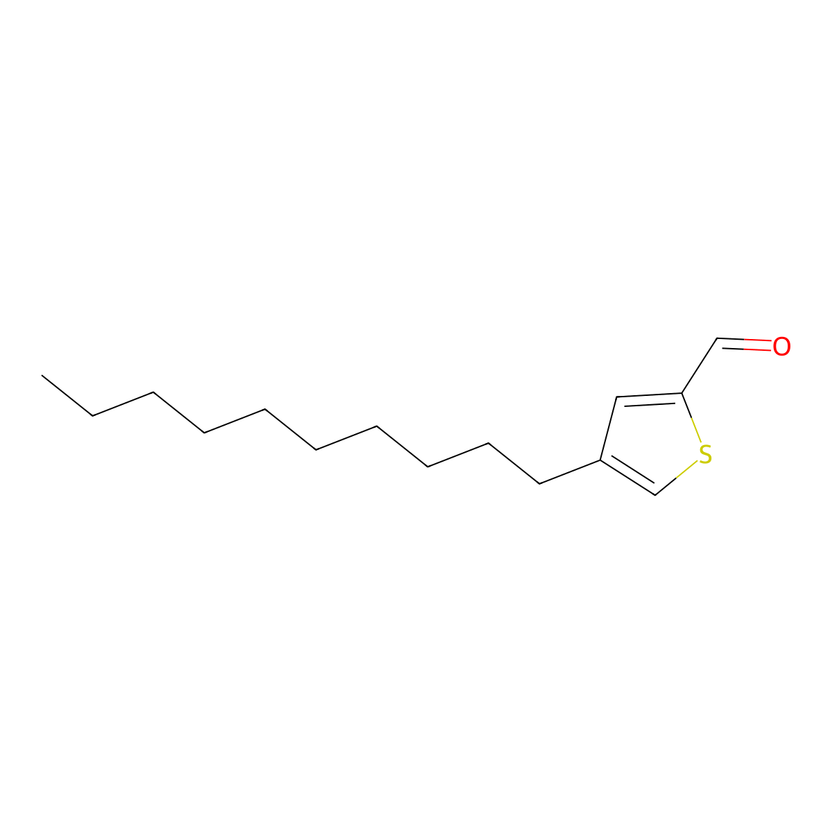 4-Decylthiophene-2-carbaldehyde molecular structure, CAS 2028296-11-7