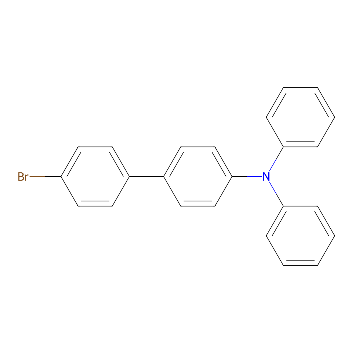 4-Bromo-4'-(diphenylamino)biphenyl molecular structure, CAS 202831-65-0