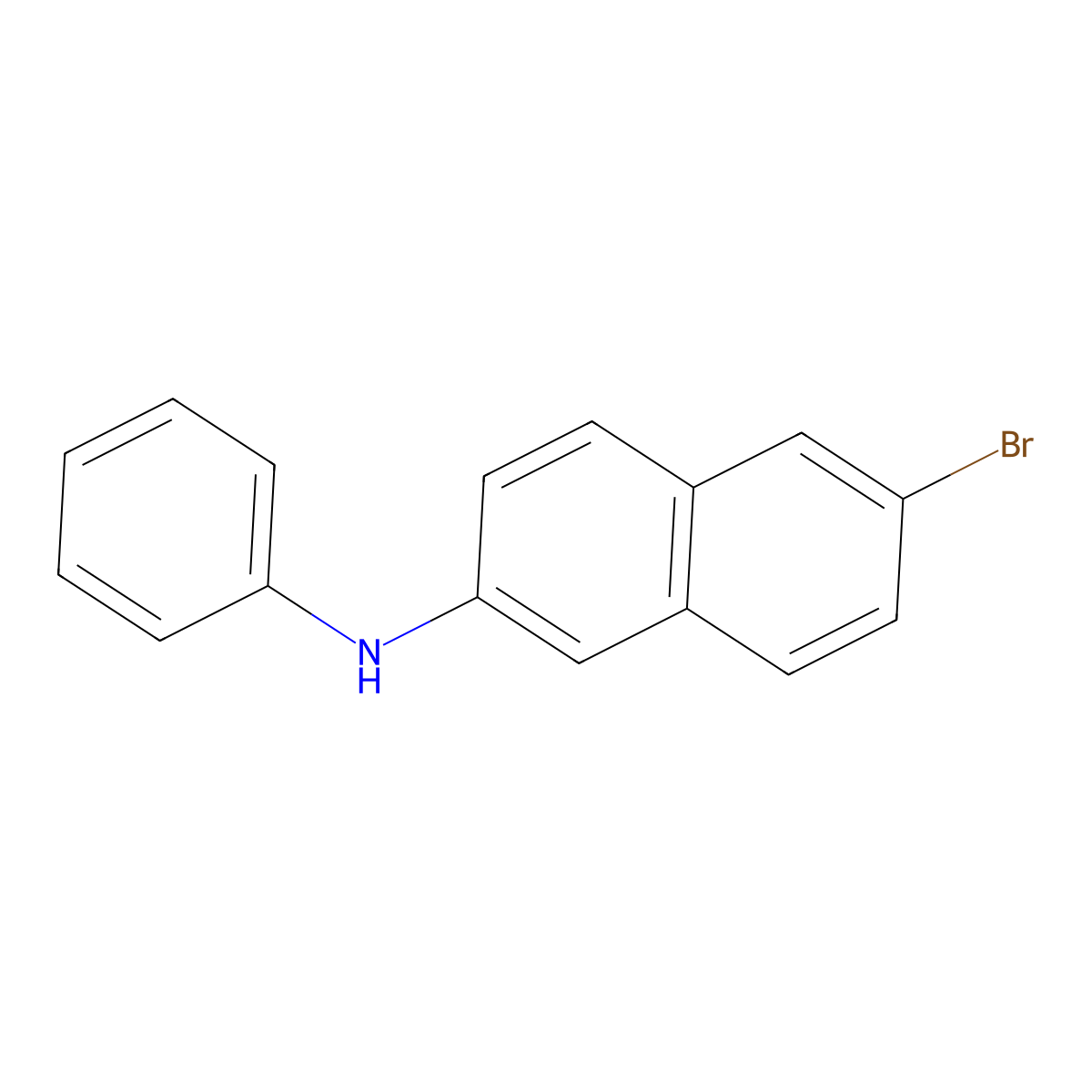 6-bromo-N-phenylnaphthalen-2-amine molecular structure, CAS 202831-66-1
