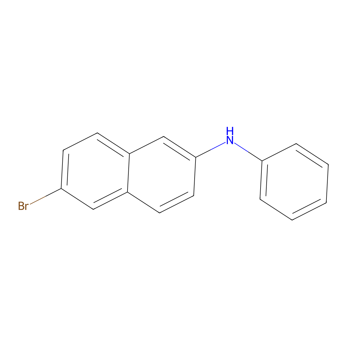 6-bromo-N-phenylnaphthalen-2-amine molecular structure, CAS 202831-66-1