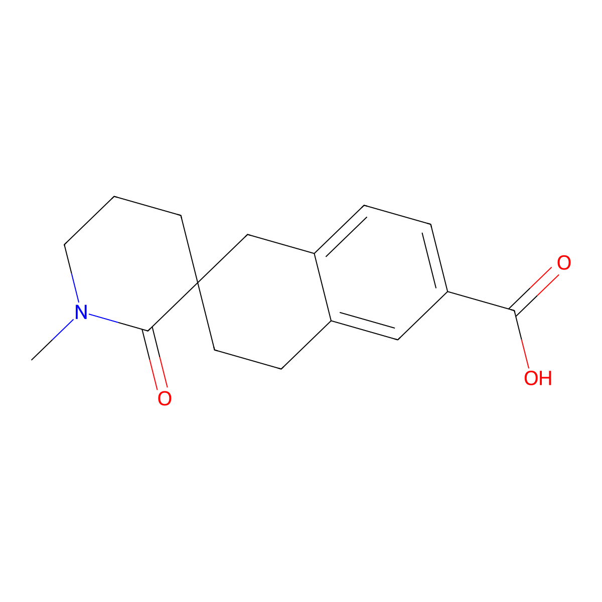 1'-Methyl-2'-oxo-3,4-dihydro-1H-spiro[naphthalene-2,3'-piperidine]-6-carboxylic acid molecular structure, CAS 2028324-93-6