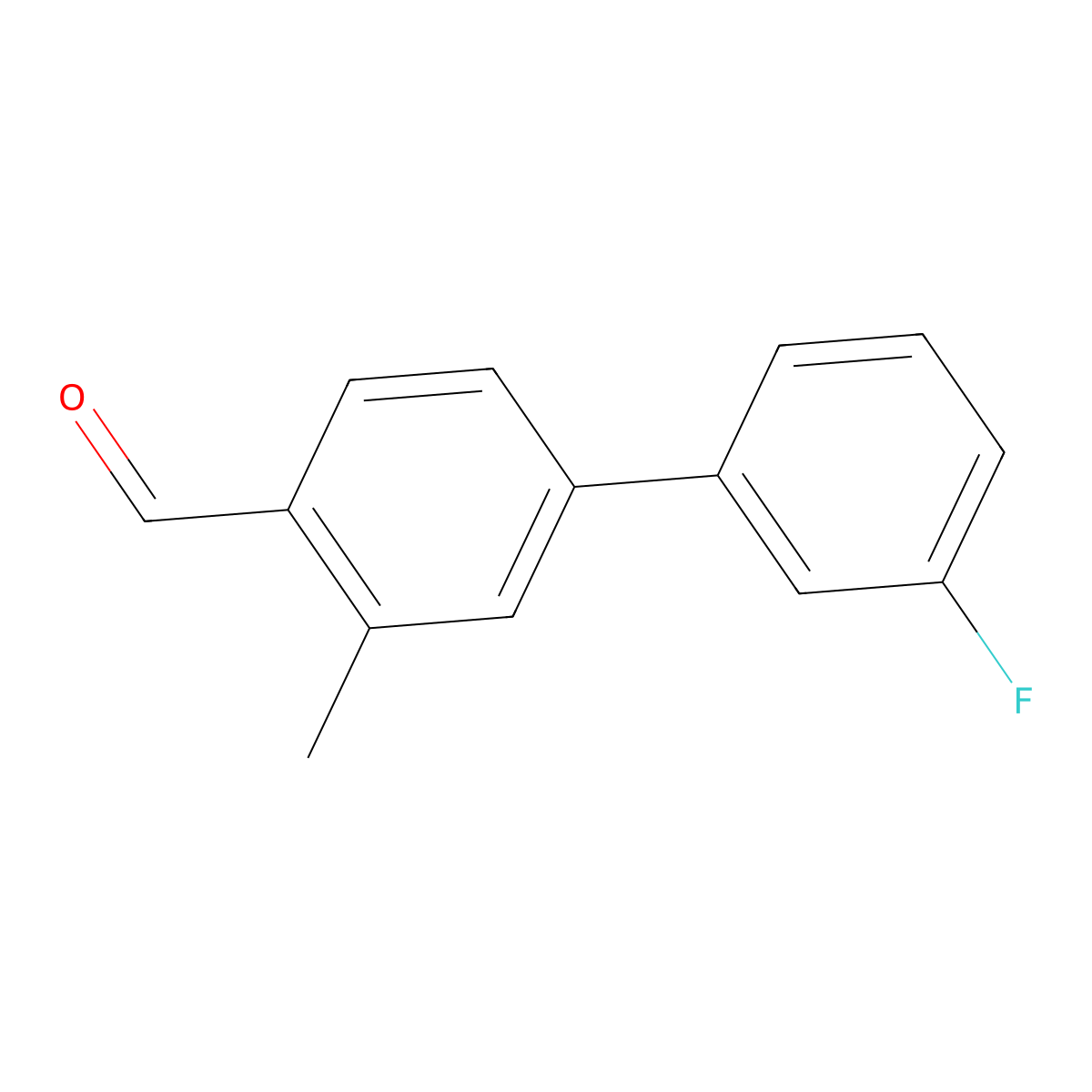 3'-Fluoro-3-methyl[1,1'-biphenyl]-4-carboxaldehyde molecular structure, CAS 2028374-40-3