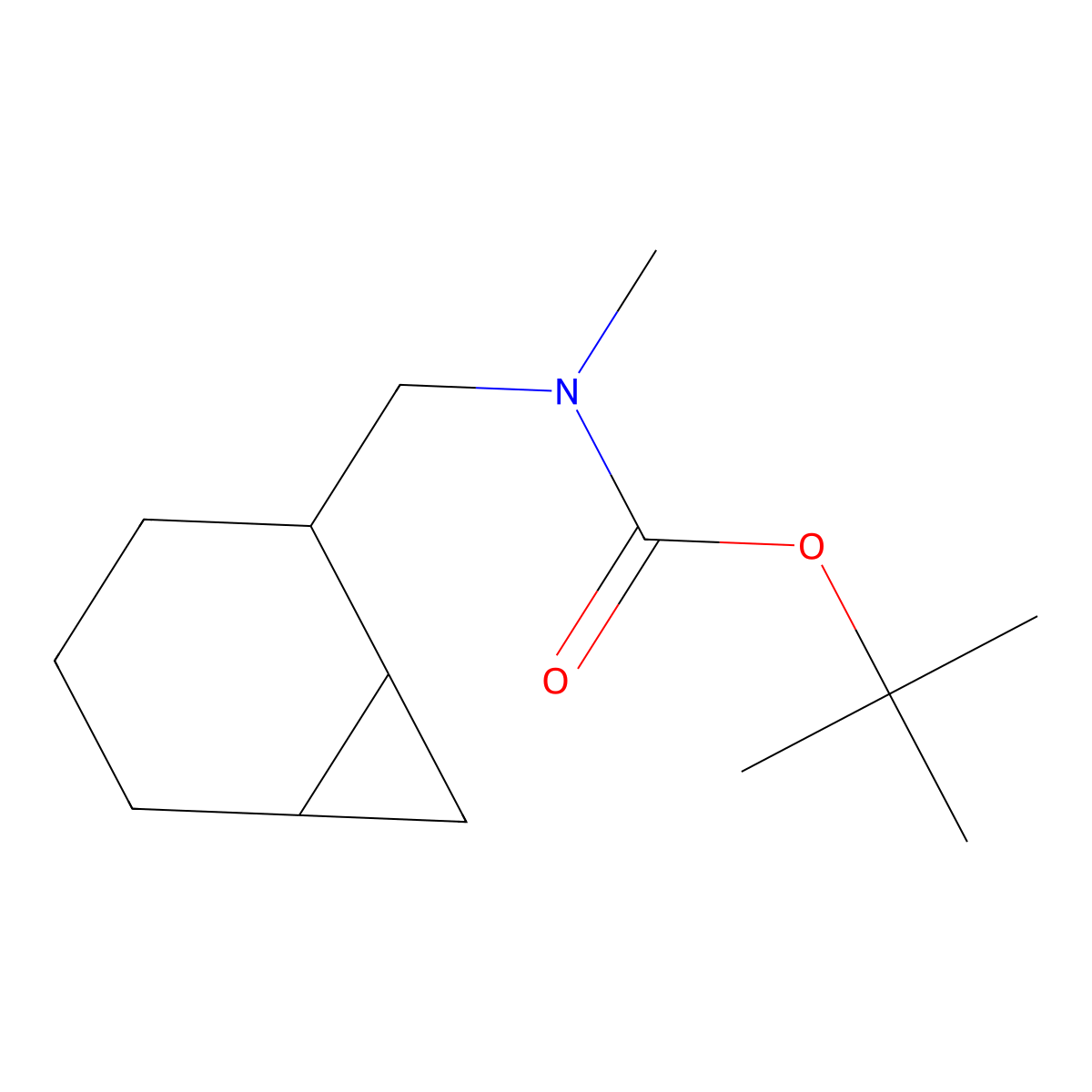 tert-butyl N-({bicyclo[4.1.0]heptan-2-yl}methyl)-N-methylcarbamate molecular structure, CAS 2028428-76-2