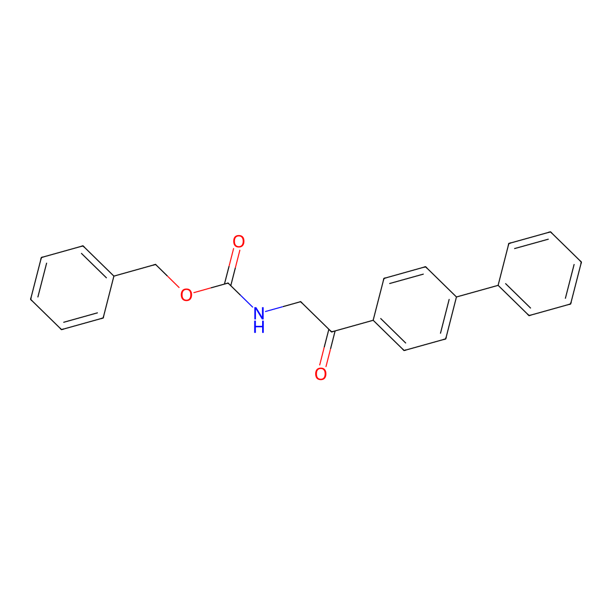 benzyl N-[2-oxo-2-(4-phenylphenyl)ethyl]carbamate molecular structure, CAS 2028535-31-9