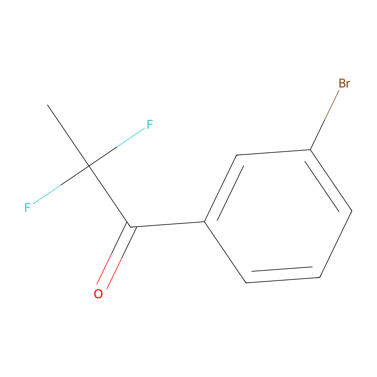 1-(3-Bromophenyl)-2,2-difluoropropan-1-one molecular structure, CAS 2028542-26-7