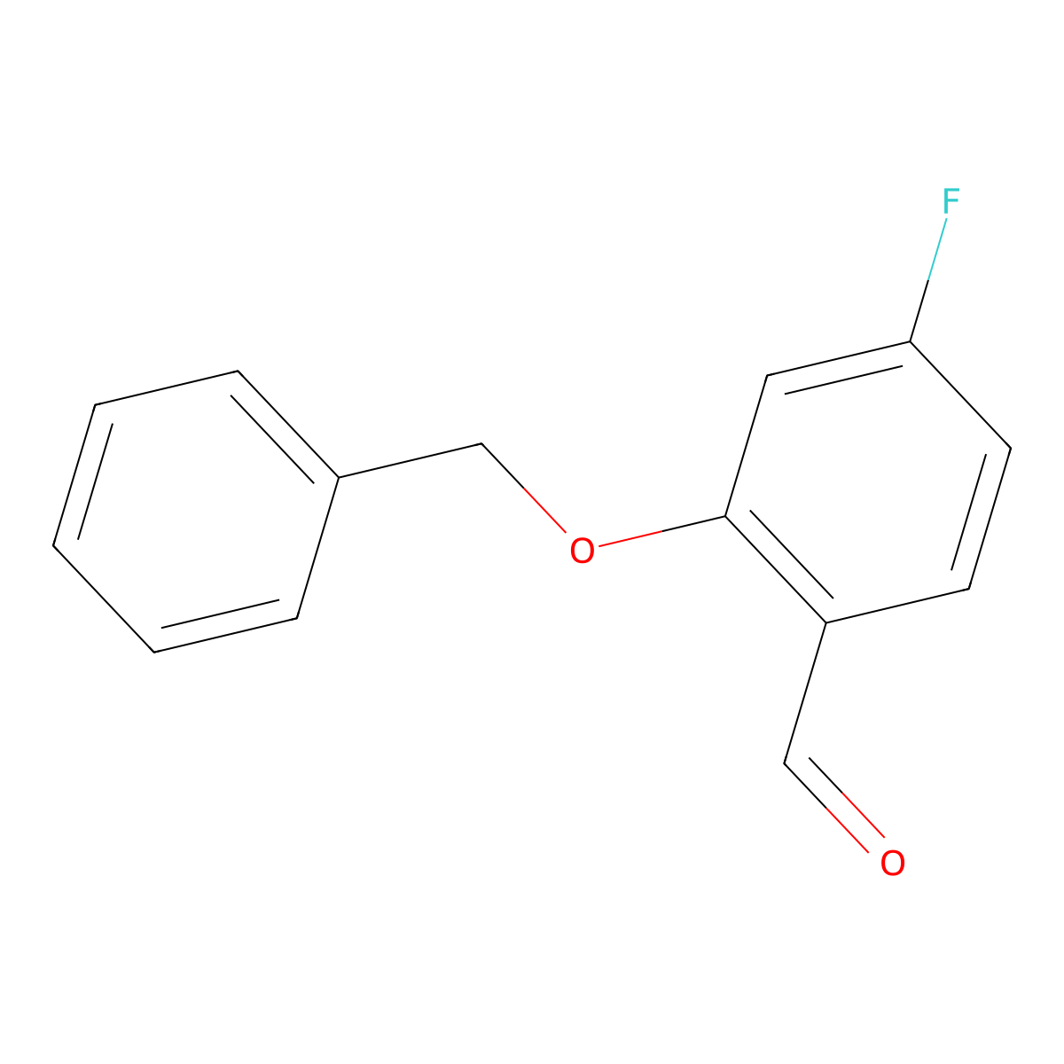 2-(Benzyloxy)-4-fluorobenzaldehyde molecular structure, CAS 202857-89-4