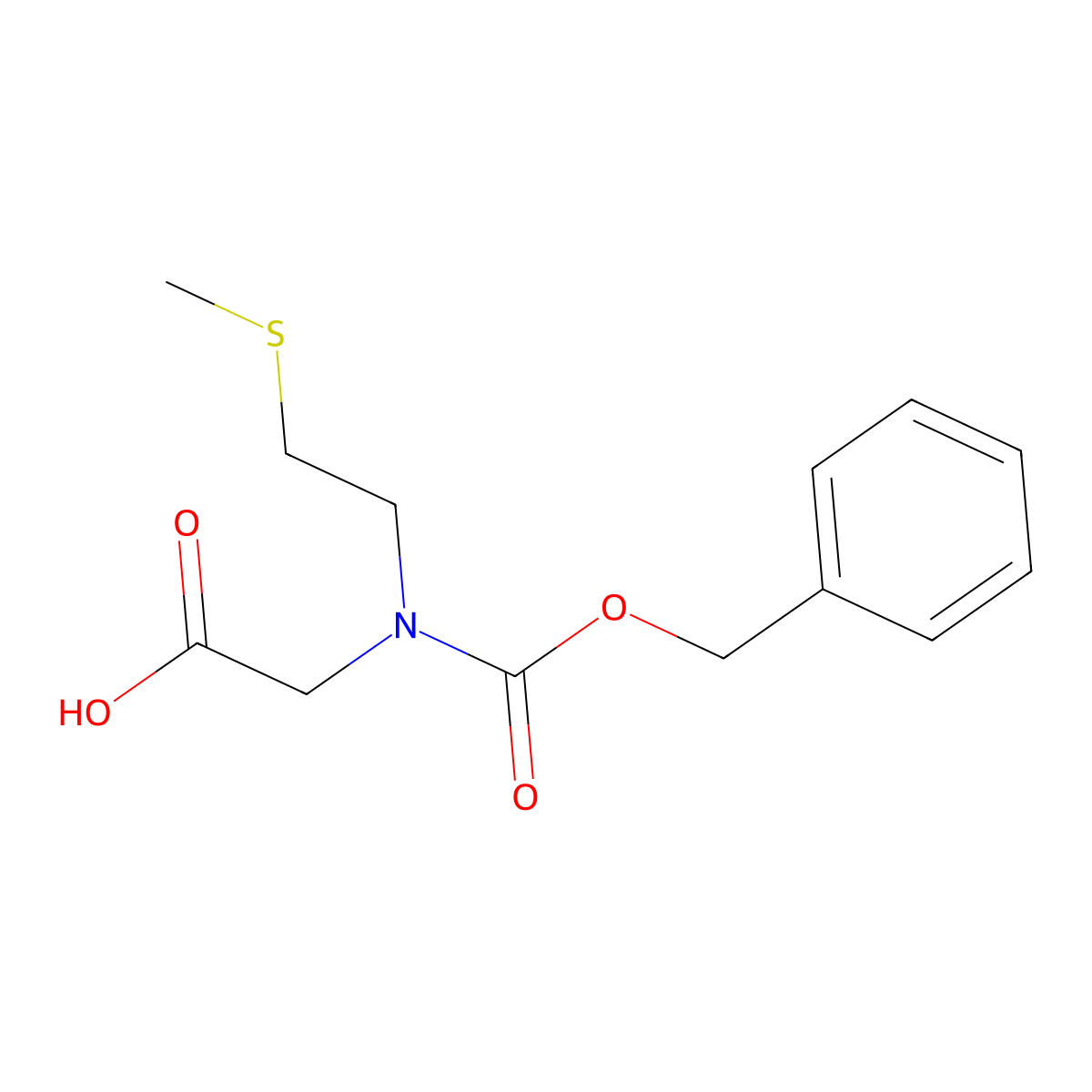 2-{[(Benzyloxy)carbonyl][2-(methylsulfanyl)ethyl]amino}acetic acid molecular structure, CAS 2028598-25-4
