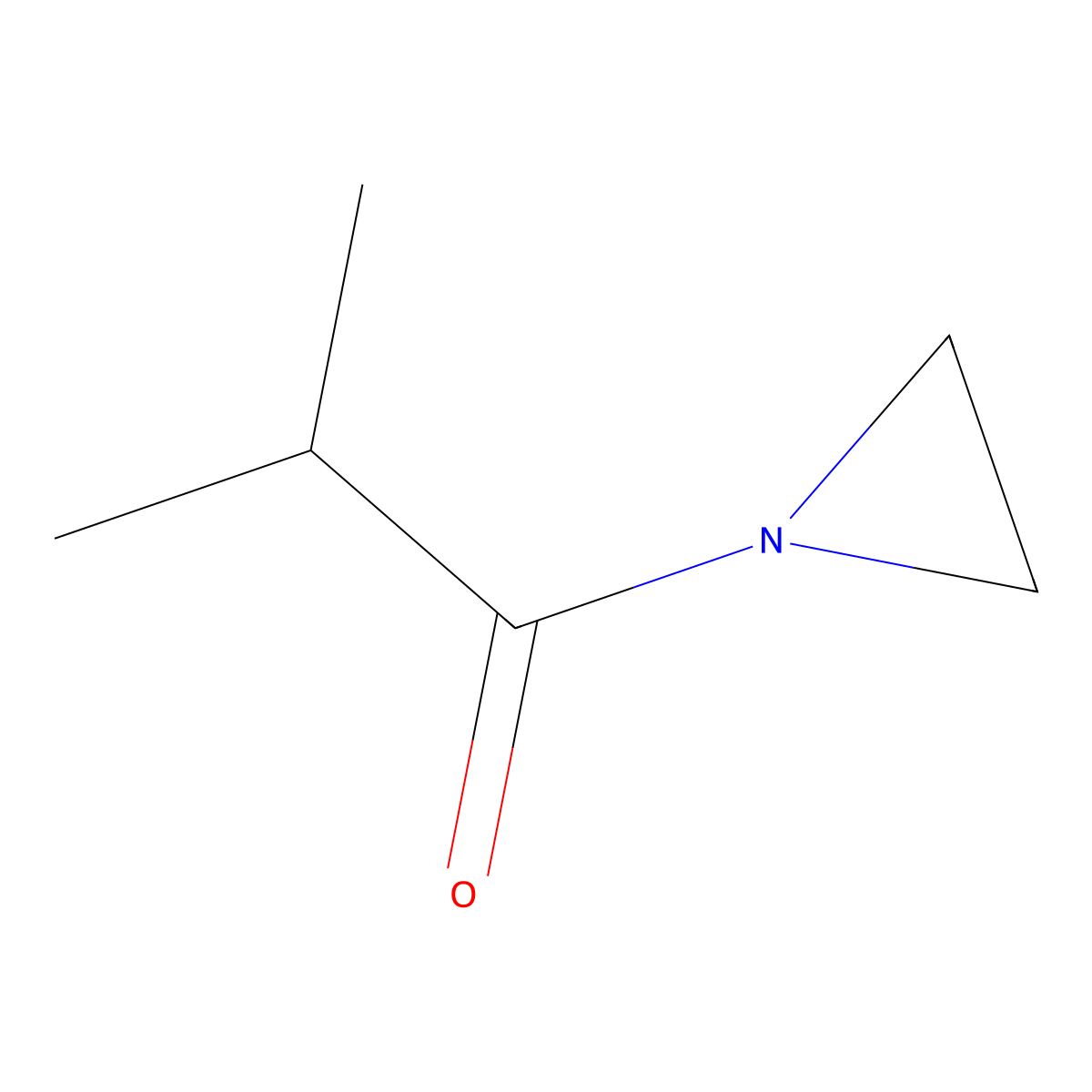 Aziridine, 1-(2-methyl-1-oxopropyl)- molecular structure, CAS 20286-12-8