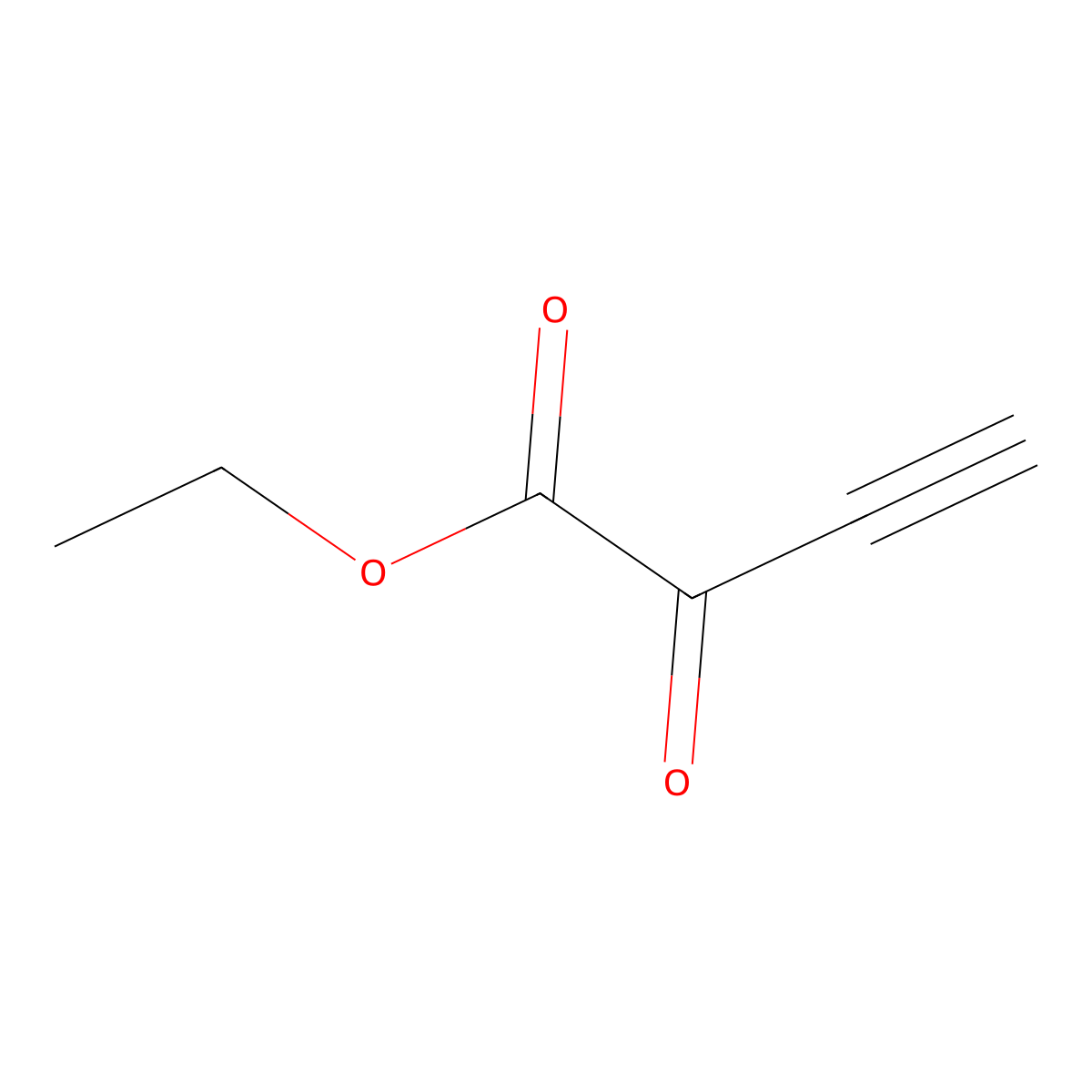 Ethyl 2-oxobut-3-ynoate molecular structure, CAS 20286-36-6