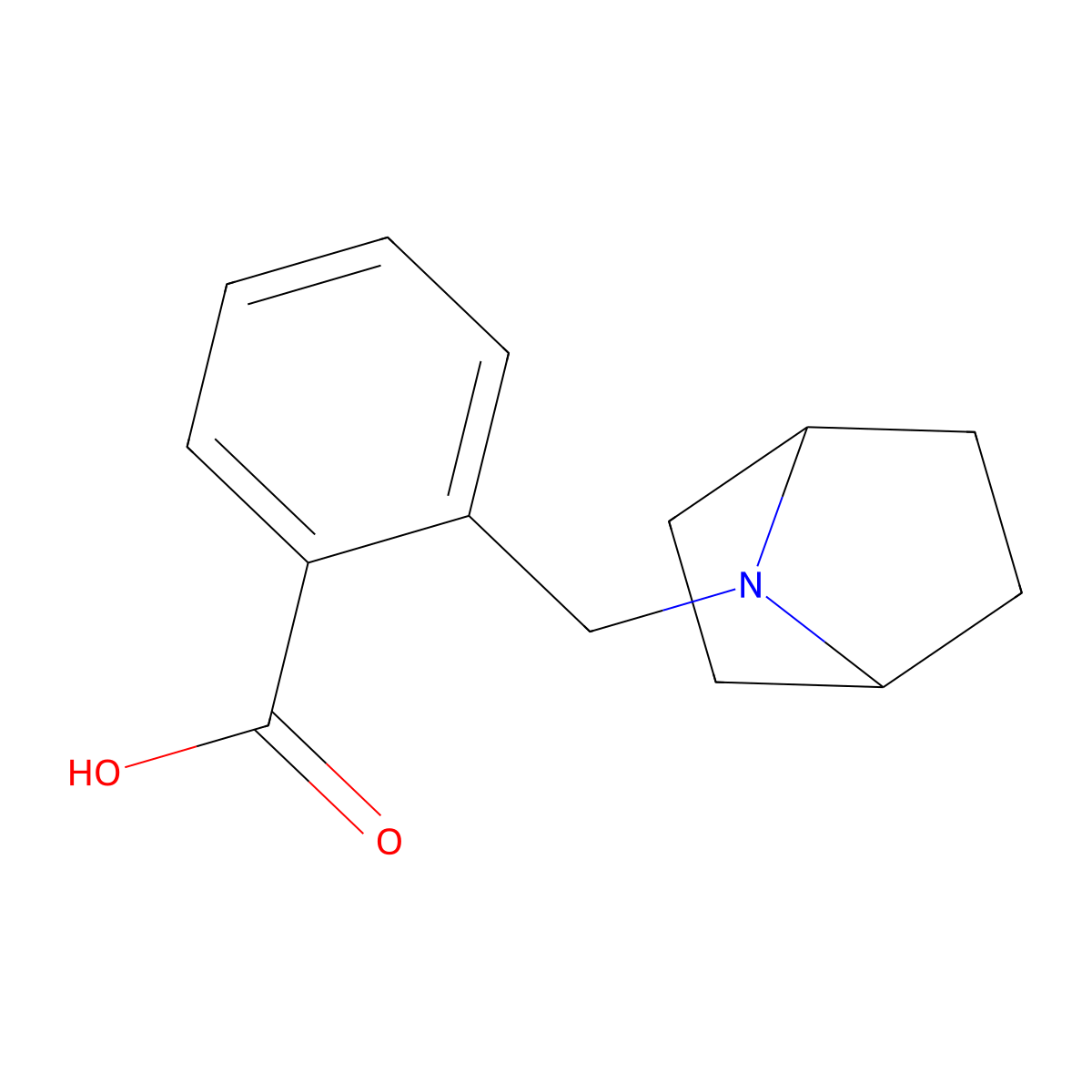 2-({7-Azabicyclo[2.2.1]heptan-7-yl}methyl)benzoic acid molecular structure, CAS 2028620-67-7