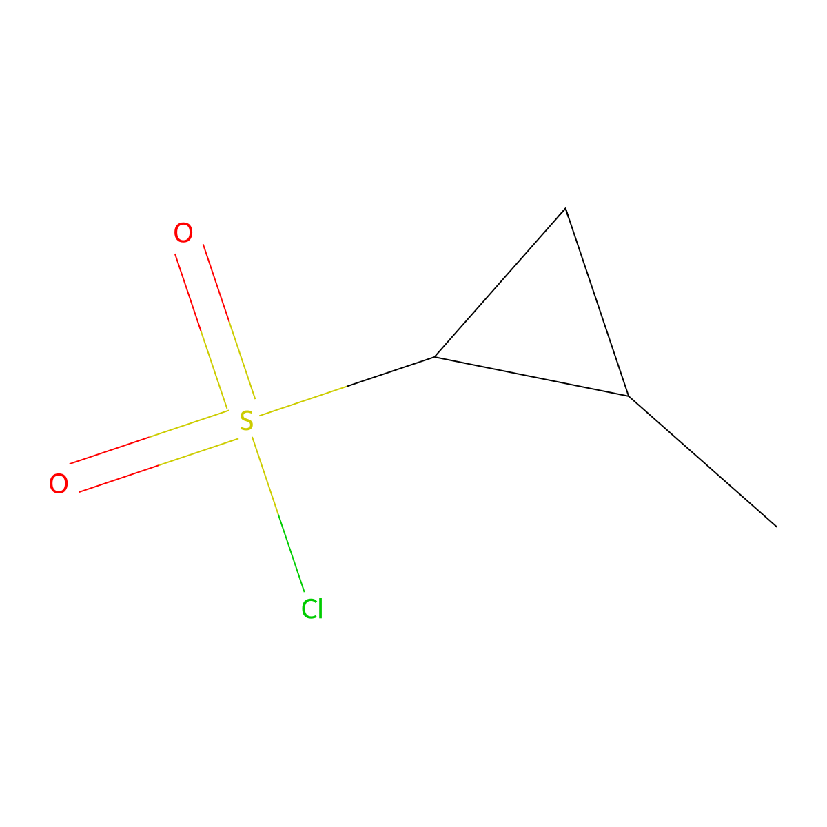 2-Methylcyclopropane-1-sulfonyl chloride molecular structure, CAS 2028645-80-7