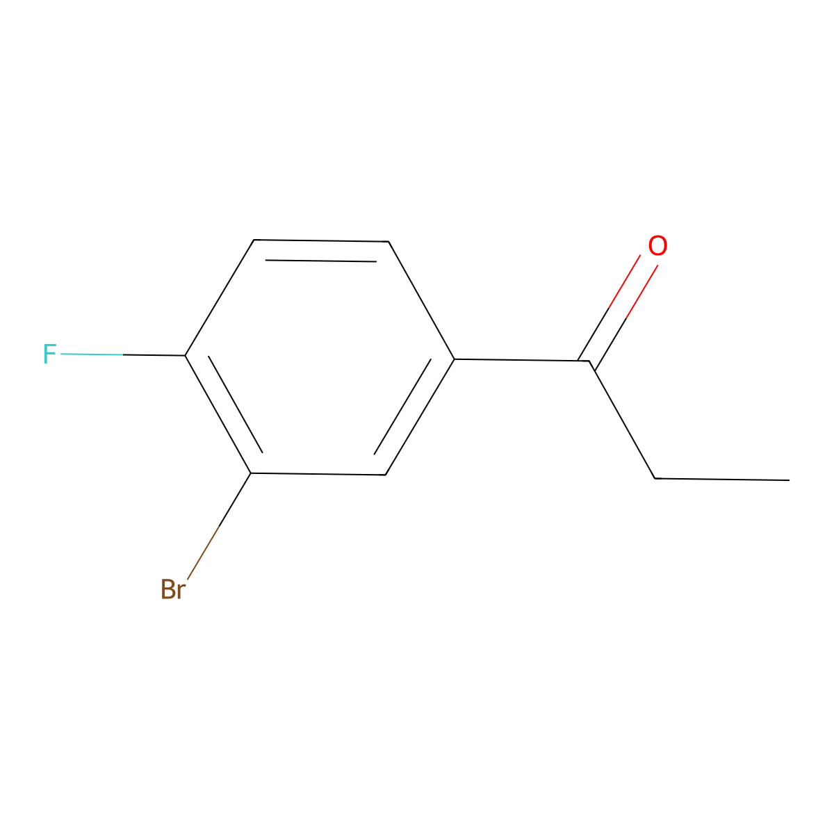 3'-Bromo-4'-fluoropropiophenone molecular structure, CAS 202865-82-5
