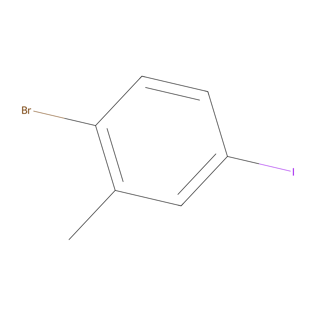 2-Bromo-5-iodotoluene molecular structure, CAS 202865-85-8