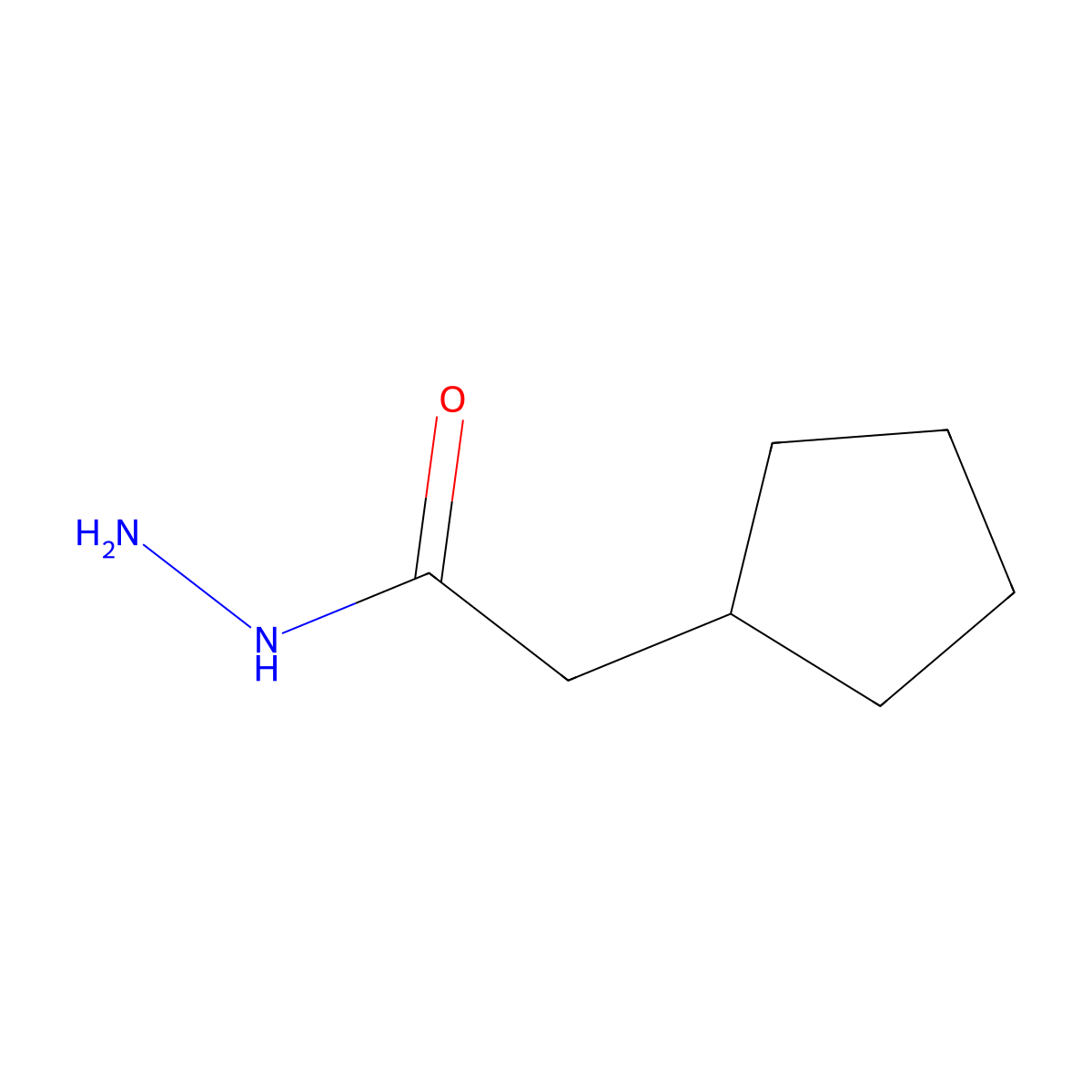 2-Cyclopentylacetohydrazide molecular structure, CAS 20287-25-6