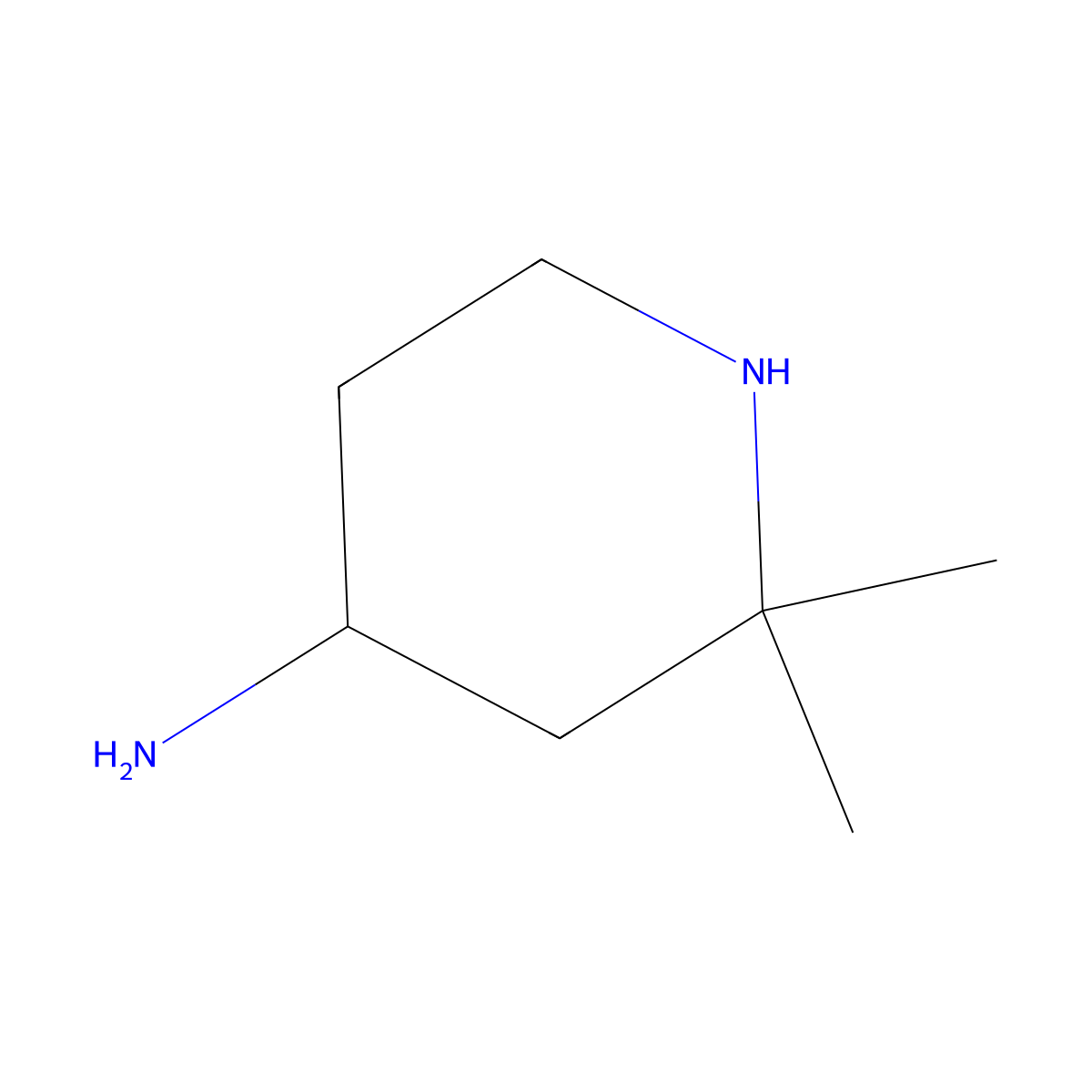 2,2-Dimethylpiperidin-4-amine molecular structure, CAS 2028828-26-2