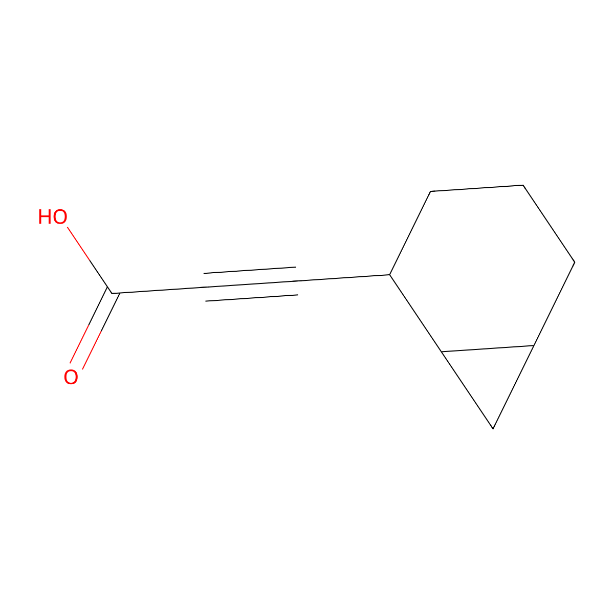 3-Norcaran-2-ylprop-2-ynoic acid molecular structure, CAS 2028886-37-3