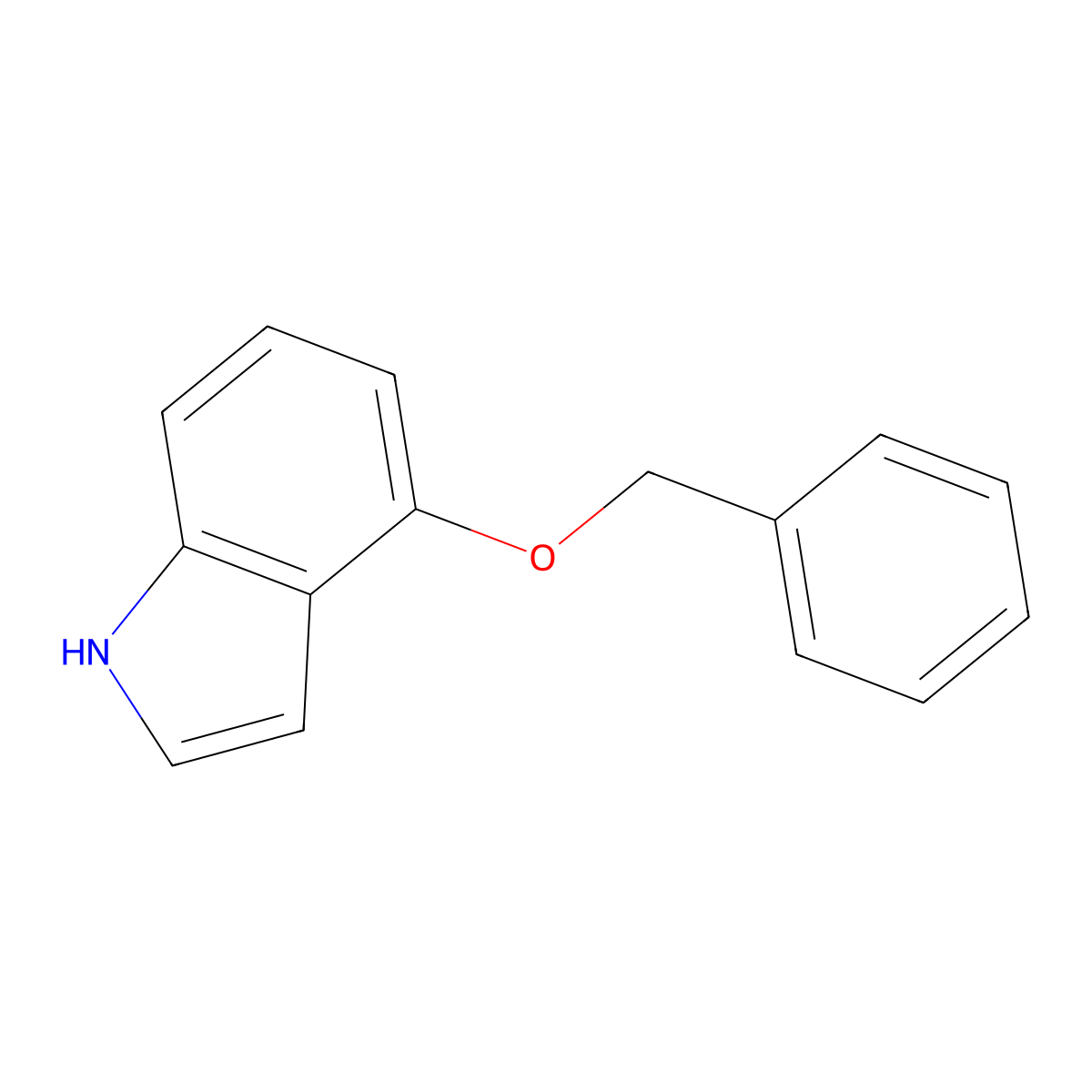 4-(phenylmethoxy)-1H-indole molecular structure, CAS 20289-26-3
