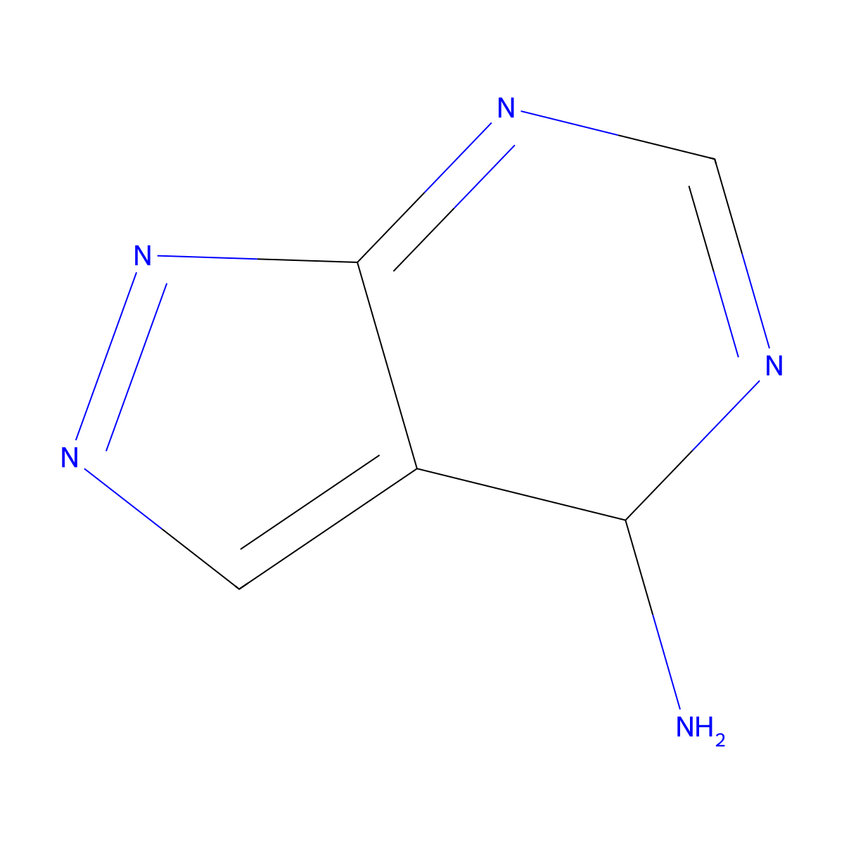 4H-Pyrazolo[3,4-d]pyrimidin-4-amine molecular structure, CAS 20289-44-5