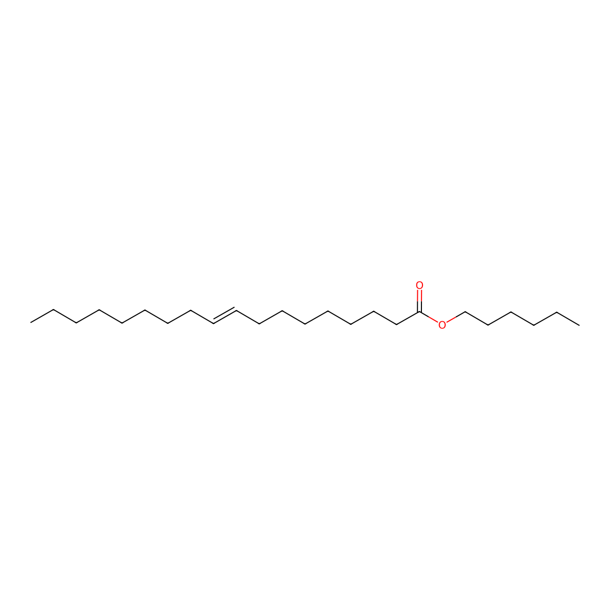 9-Octadecenoic acid (9Z)-, hexyl ester molecular structure, CAS 20290-84-0