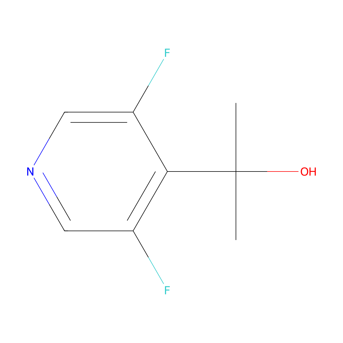 2-(3,5-Difluoropyridin-4-yl)propan-2-ol molecular structure, CAS 2029091-50-5