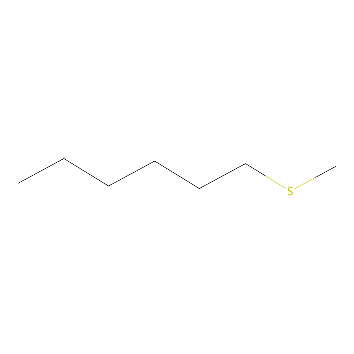 1-(Methylsulfanyl)hexane molecular structure, CAS 20291-60-5