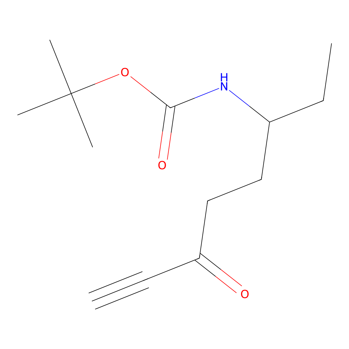 tert-butyl N-(6-oxooct-7-yn-3-yl)carbamate molecular structure, CAS 2029198-53-4
