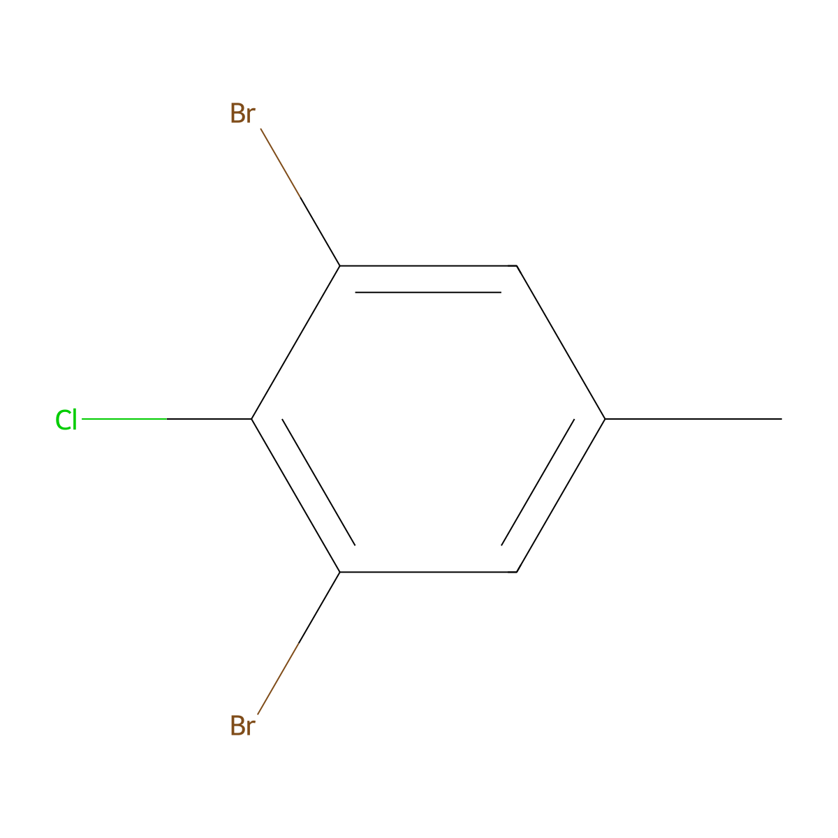 4-Chloro-3,5-dibromotoluene molecular structure, CAS 202925-05-1