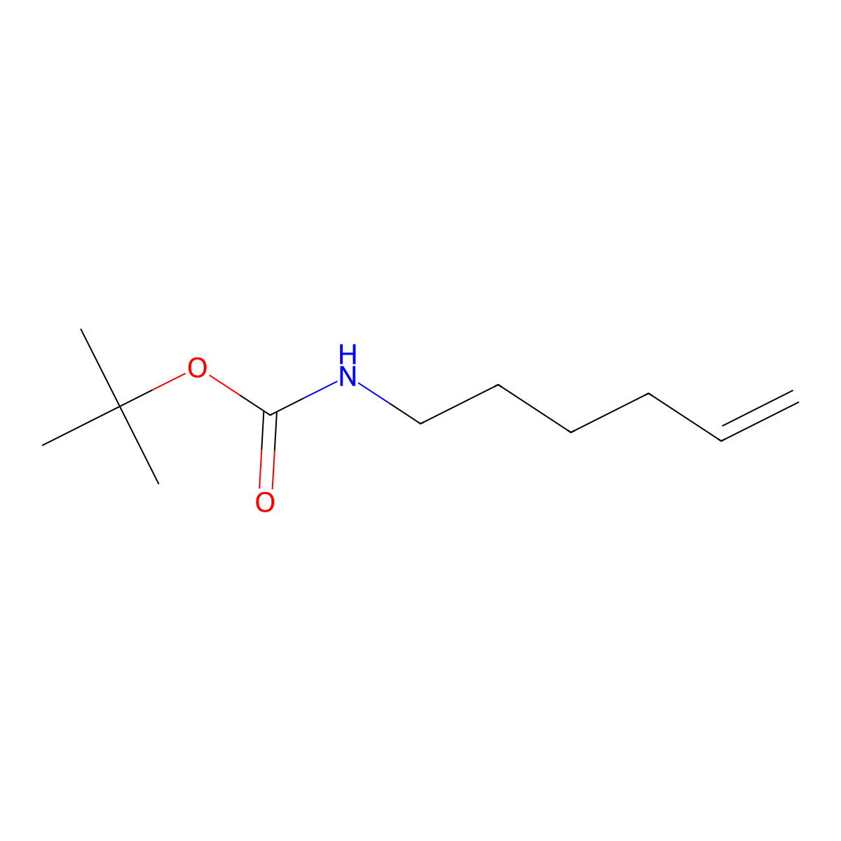 Carbamic acid, 5-hexenyl-, 1,1-dimethylethyl ester (9CI) molecular structure, CAS 202926-14-5
