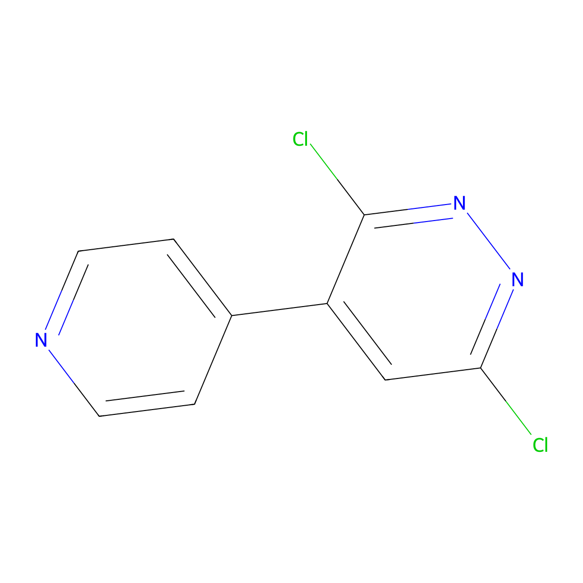3,6-Dichloro-4-(pyridin-4-YL)pyridazine molecular structure, CAS 202931-70-2