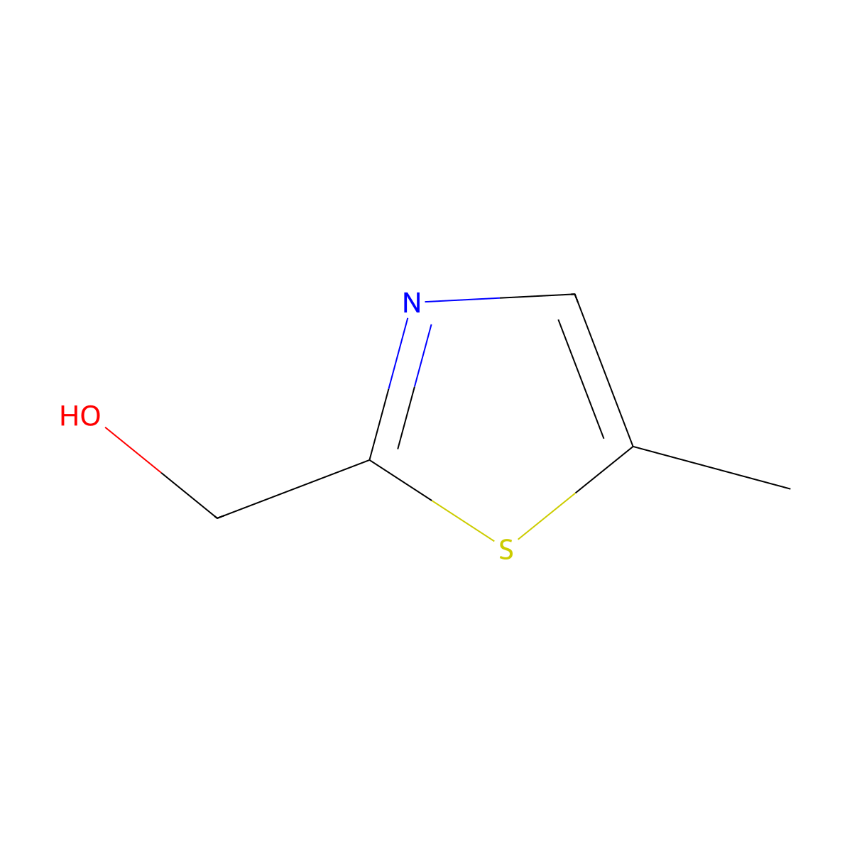 (5-Methyl-1,3-thiazol-2-yl)methanol molecular structure, CAS 202932-04-5