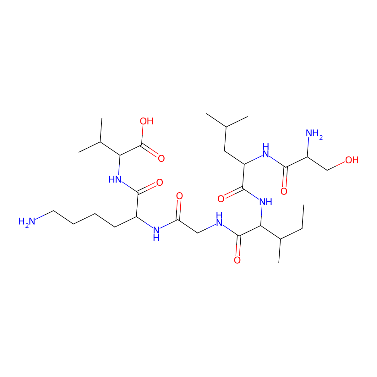 Seryl-leucyl-isoleucyl--glycyl-lysyl-valine molecular structure, CAS 202933-49-1