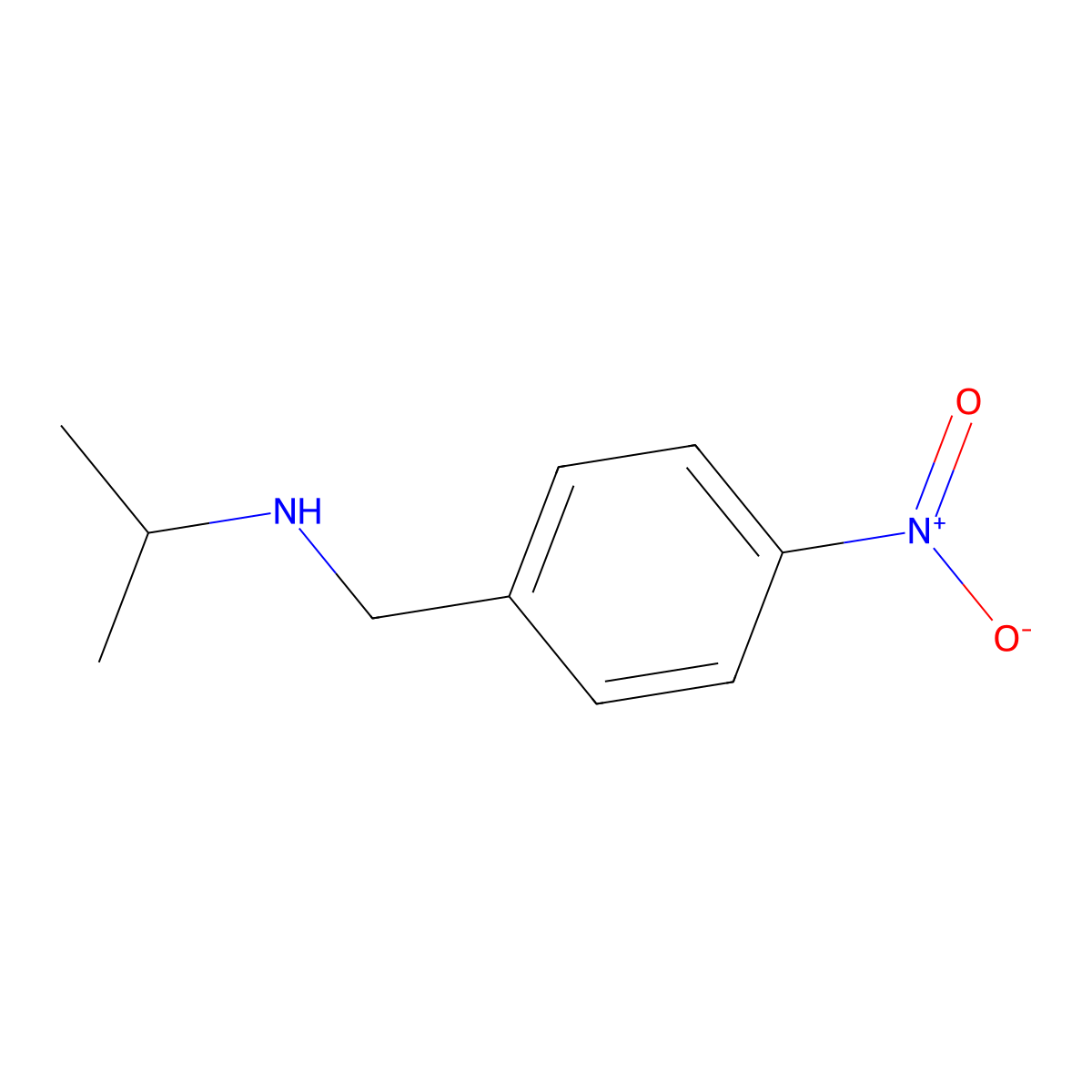 N-Isopropyl-4-nitrobenzylamine molecular structure, CAS 202934-58-5
