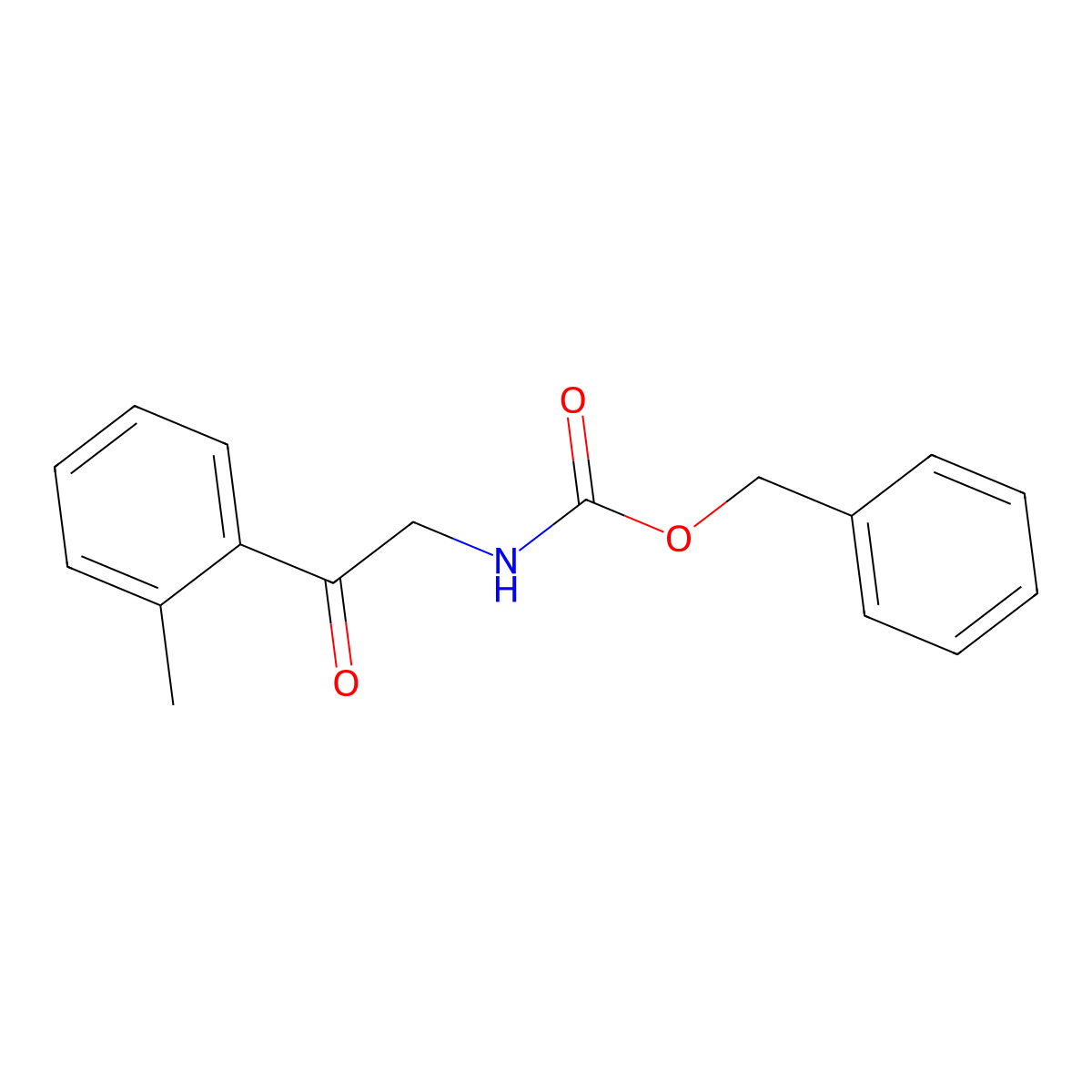 benzyl N-[2-(2-methylphenyl)-2-oxoethyl]carbamate molecular structure, CAS 2029379-53-9