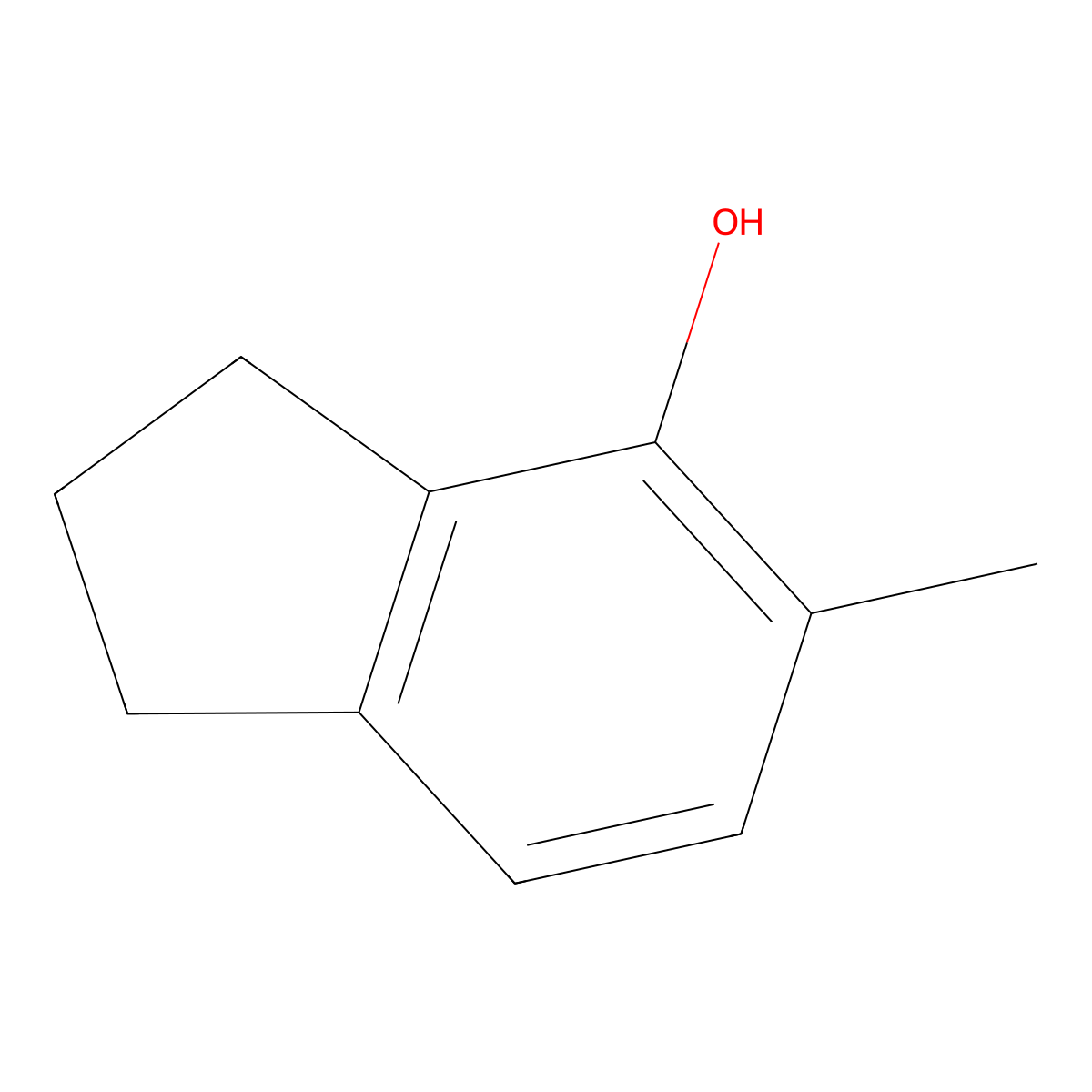 5-Methylindan-4-ol molecular structure, CAS 20294-31-9