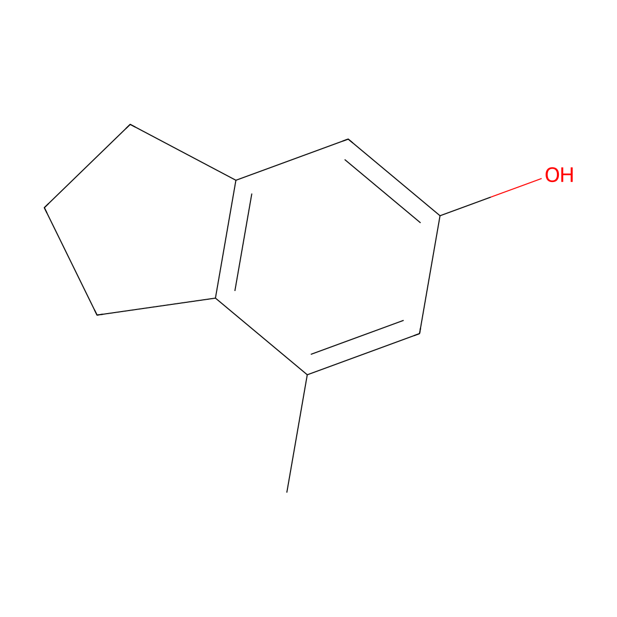 7-Methylindan-5-ol molecular structure, CAS 20294-40-0