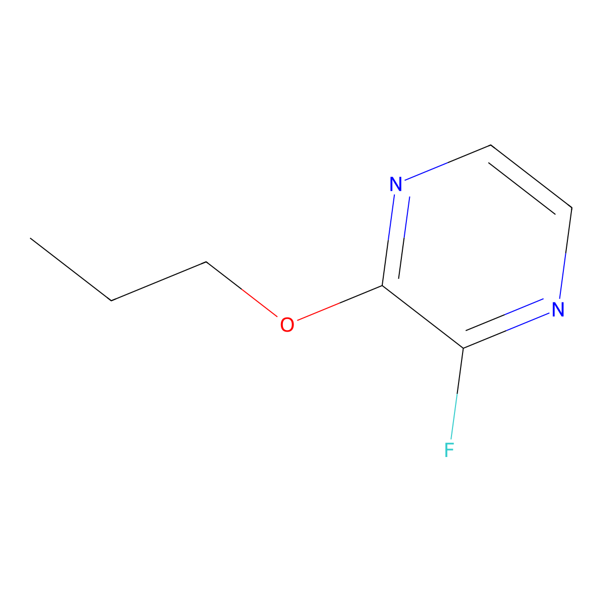2-Fluoro-3-propoxypyrazine molecular structure, CAS 2029467-94-3